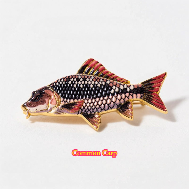 Fishing Fish Enamel for the Fishing Lover