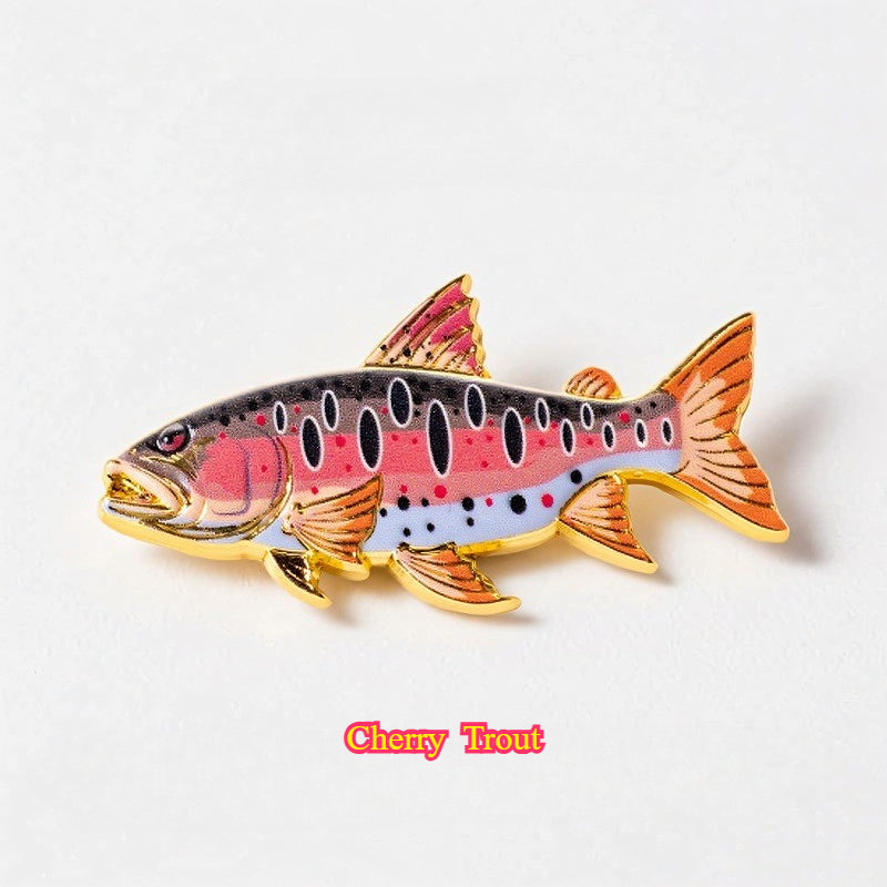 Fishing Fish Enamel for the Fishing Lover
