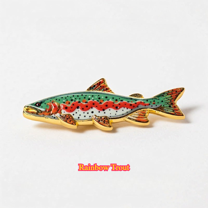 Fishing Fish Enamel for the Fishing Lover
