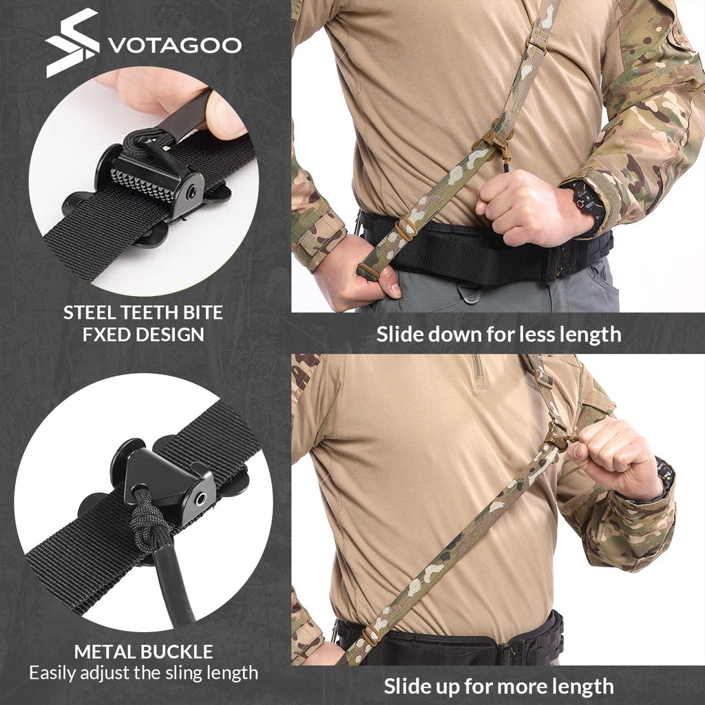 VOTAGOO® Quick Adjust Gun Sling with HK Hook