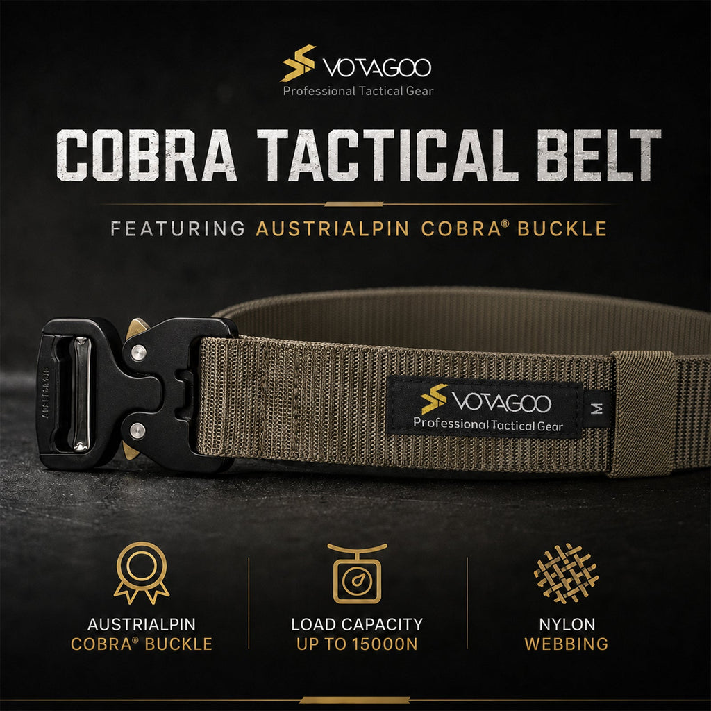 VOTAGOO® EDC Tactical Belt with AustriAlpin COBRA® Buckle