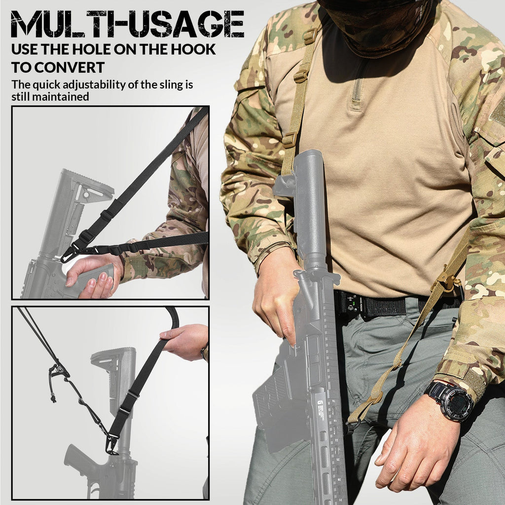 VOTAGOO® Quick Adjust Gun Sling with HK Hook