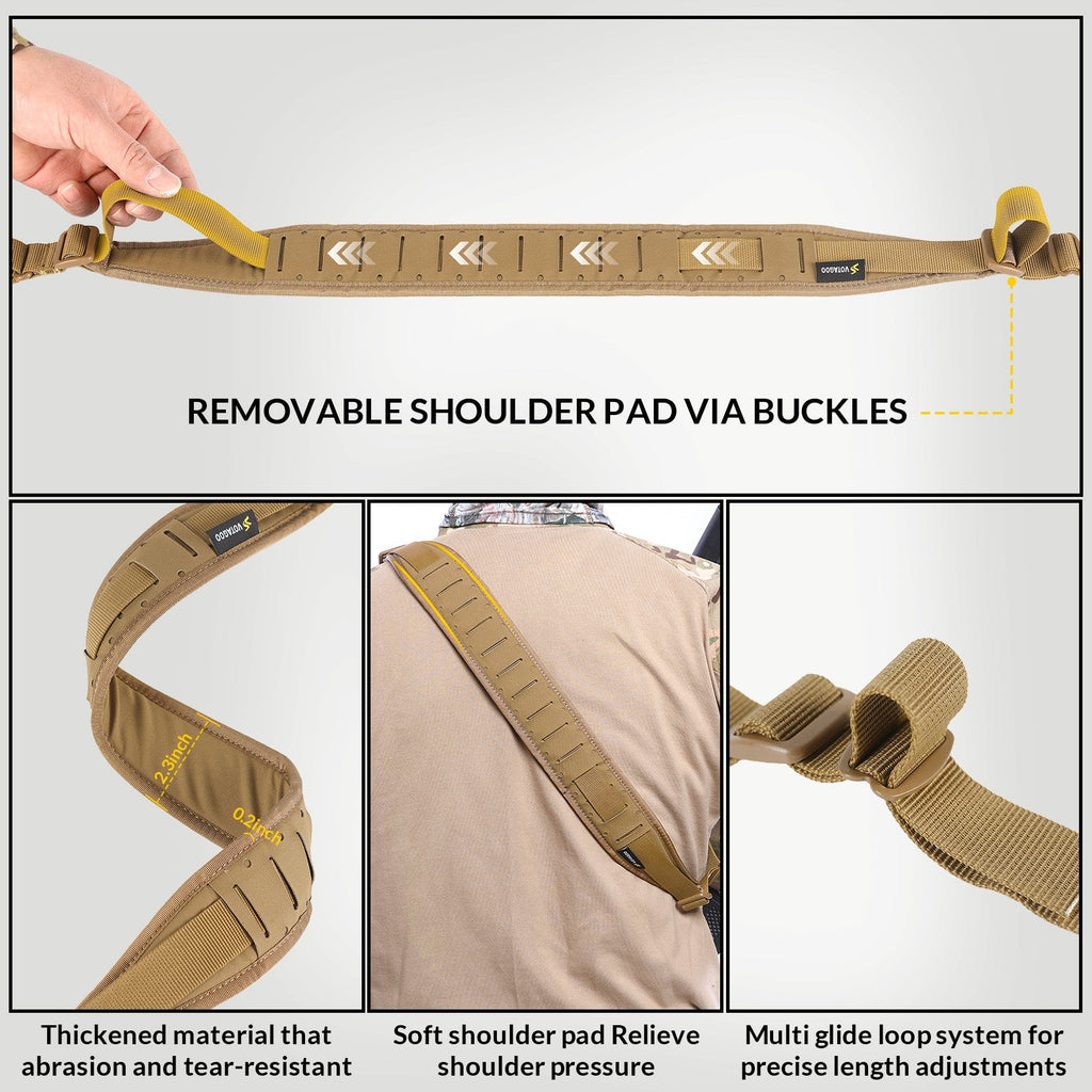 VOTAGOO® Quick Adjust Gun Sling with HK Hook