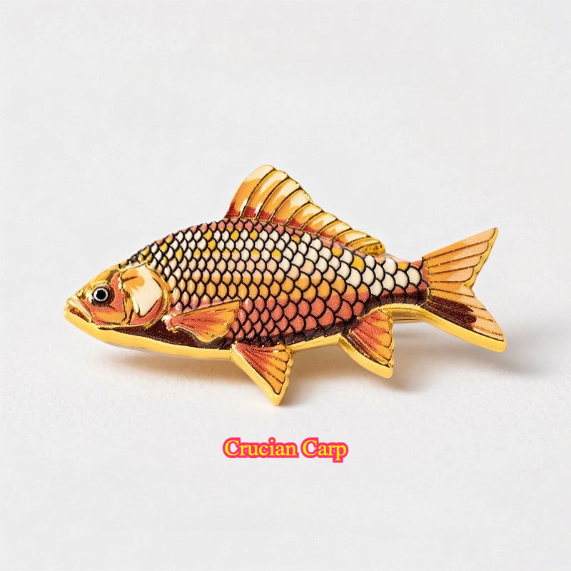 Fishing Fish Enamel for the Fishing Lover