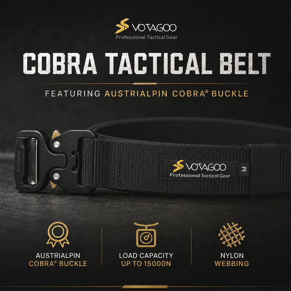 VOTAGOO® EDC Tactical Belt with AustriAlpin COBRA® Buckle