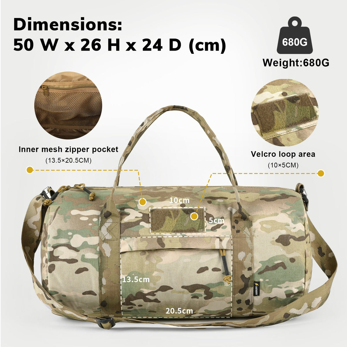 VOTAGOO®30L Tactical Everyday Duffel Bag