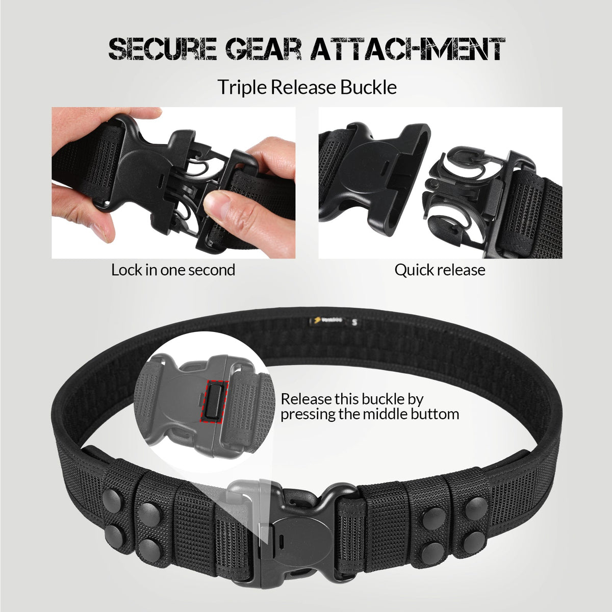 VOTAGOO® Duty Belt 2'' Police Belts