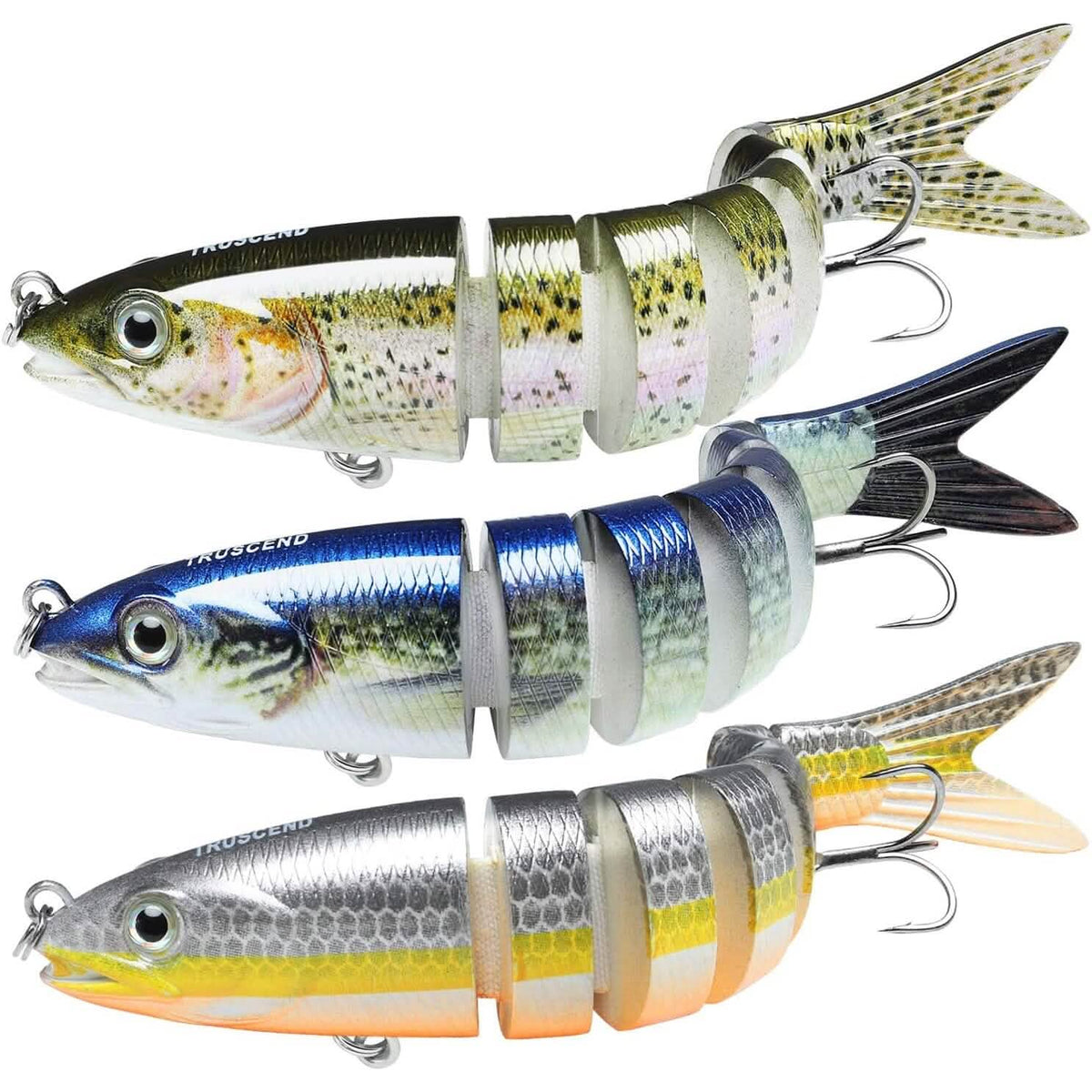 3-Pack: Fishing Lures for Bass Trout