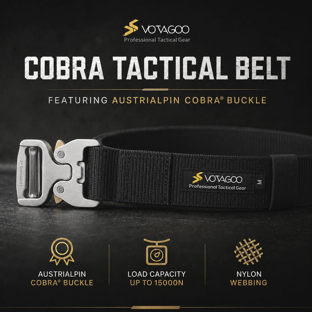 VOTAGOO® EDC Tactical Belt with AustriAlpin COBRA® Buckle