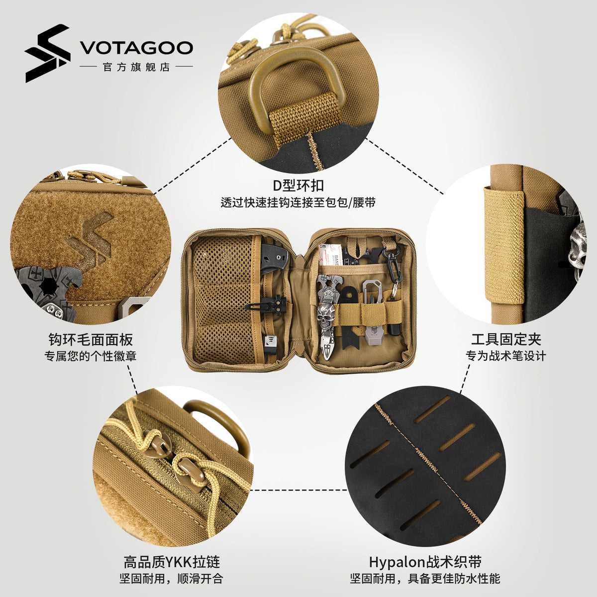 VOTAGOO® EDC Pouch Tool Pocket