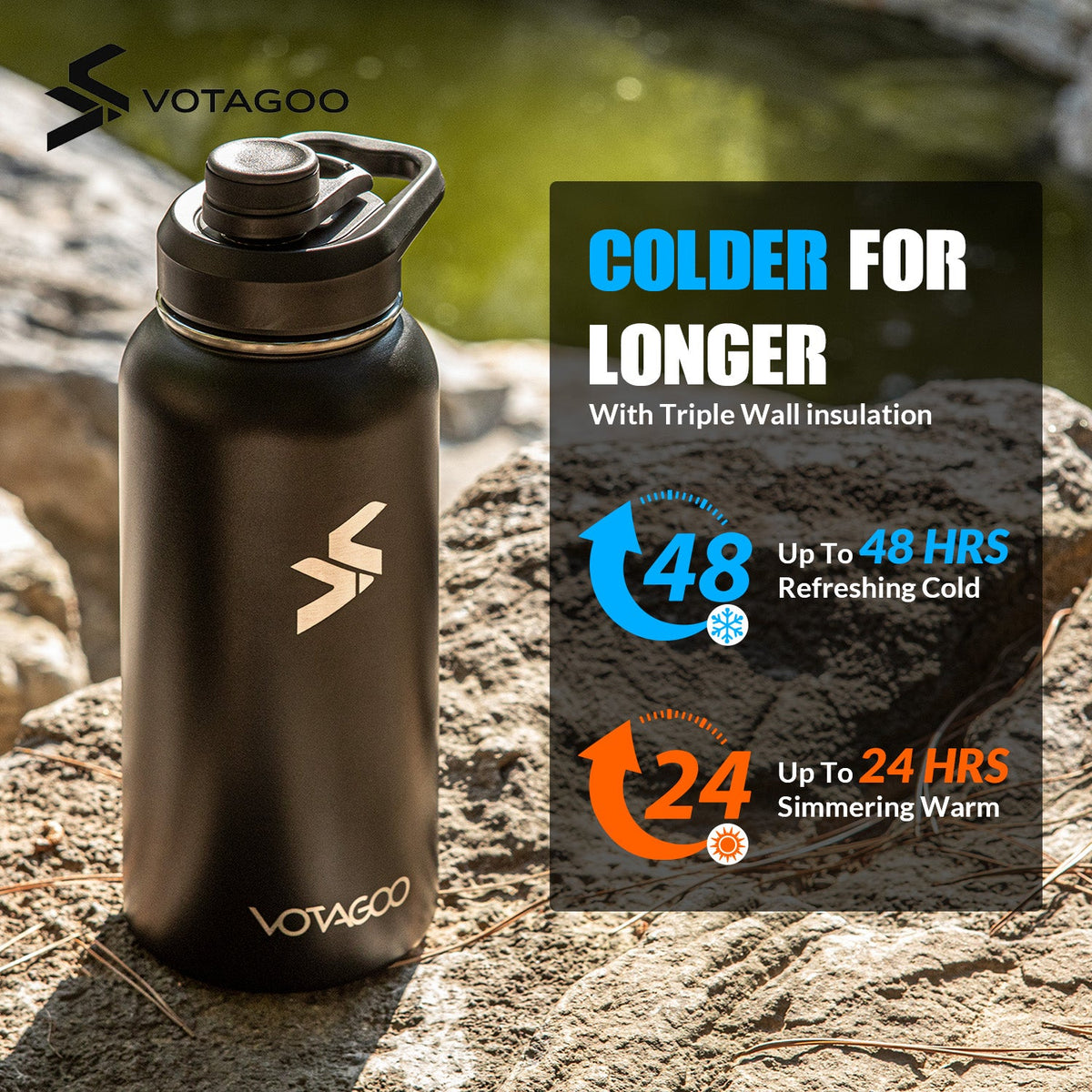 VOTAGOO® 32Oz Tactical Water Bottle