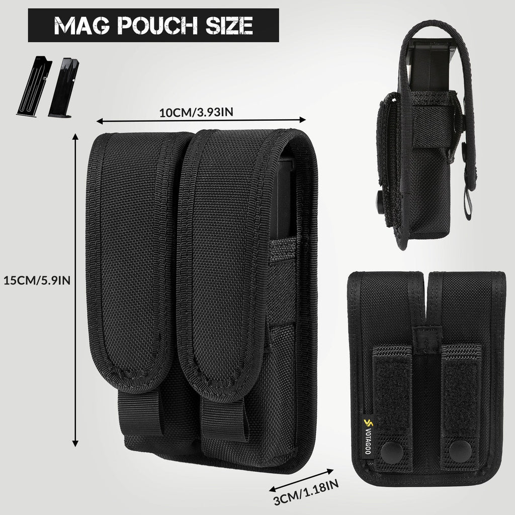 VOTAGOO® Single Double Nylon Mag Pouch