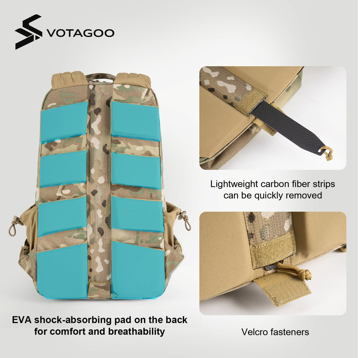 VOTAGOO® Tactical Backpack with Carbon Frame