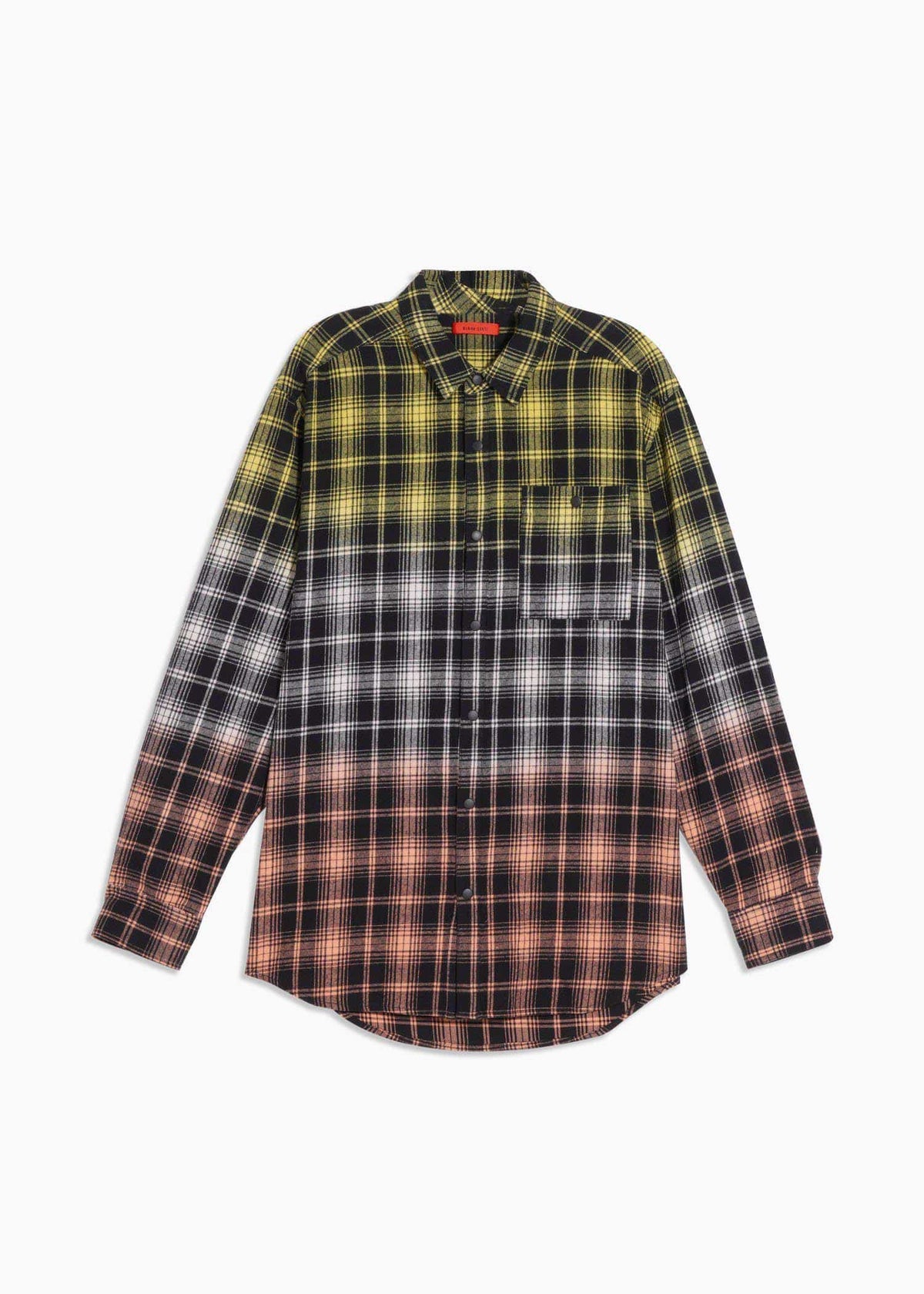 Men's Double Dip Dyed Flannel Shirt - Konus