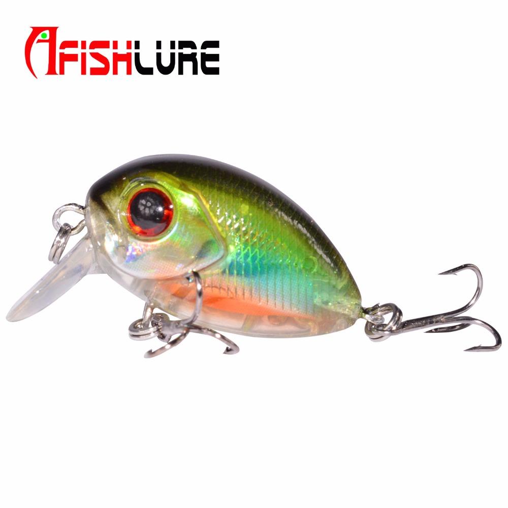 AFISHLURE  36mm 3.5g Crank Bait Hard Plastic Artificial Fishing Lure Fake carp Pesca  Wobbler Leurre Peche  Isca