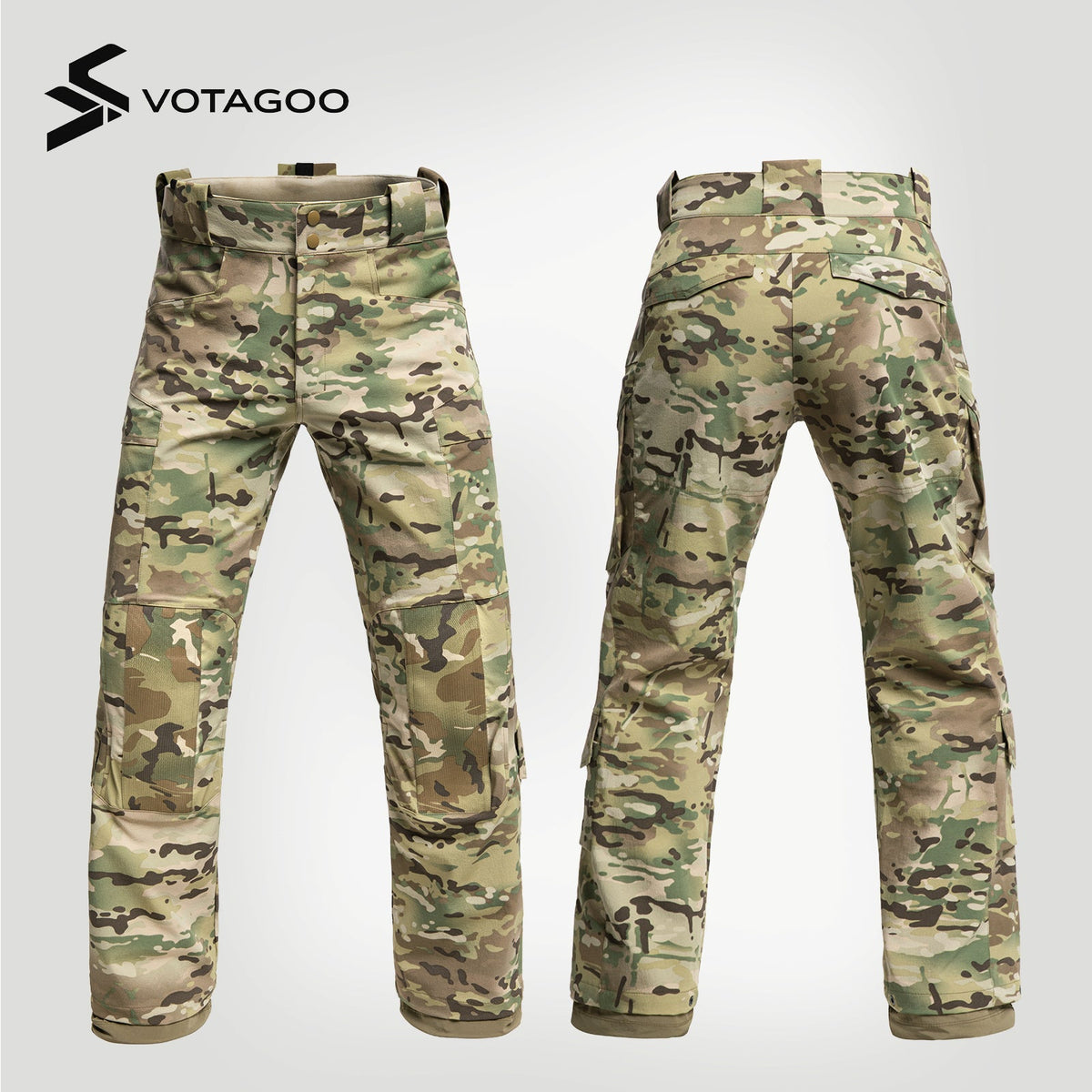 VOTAGOO® Multi-Purpose IRR Tactical Pants with 4-Way Stretch (Sphinx)