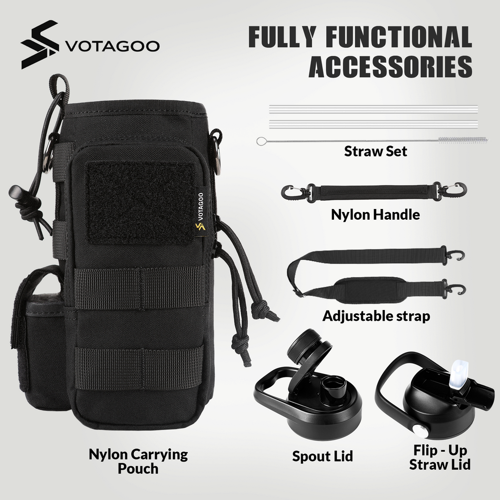 VOTAGOO® 32Oz Tactical Water Bottle