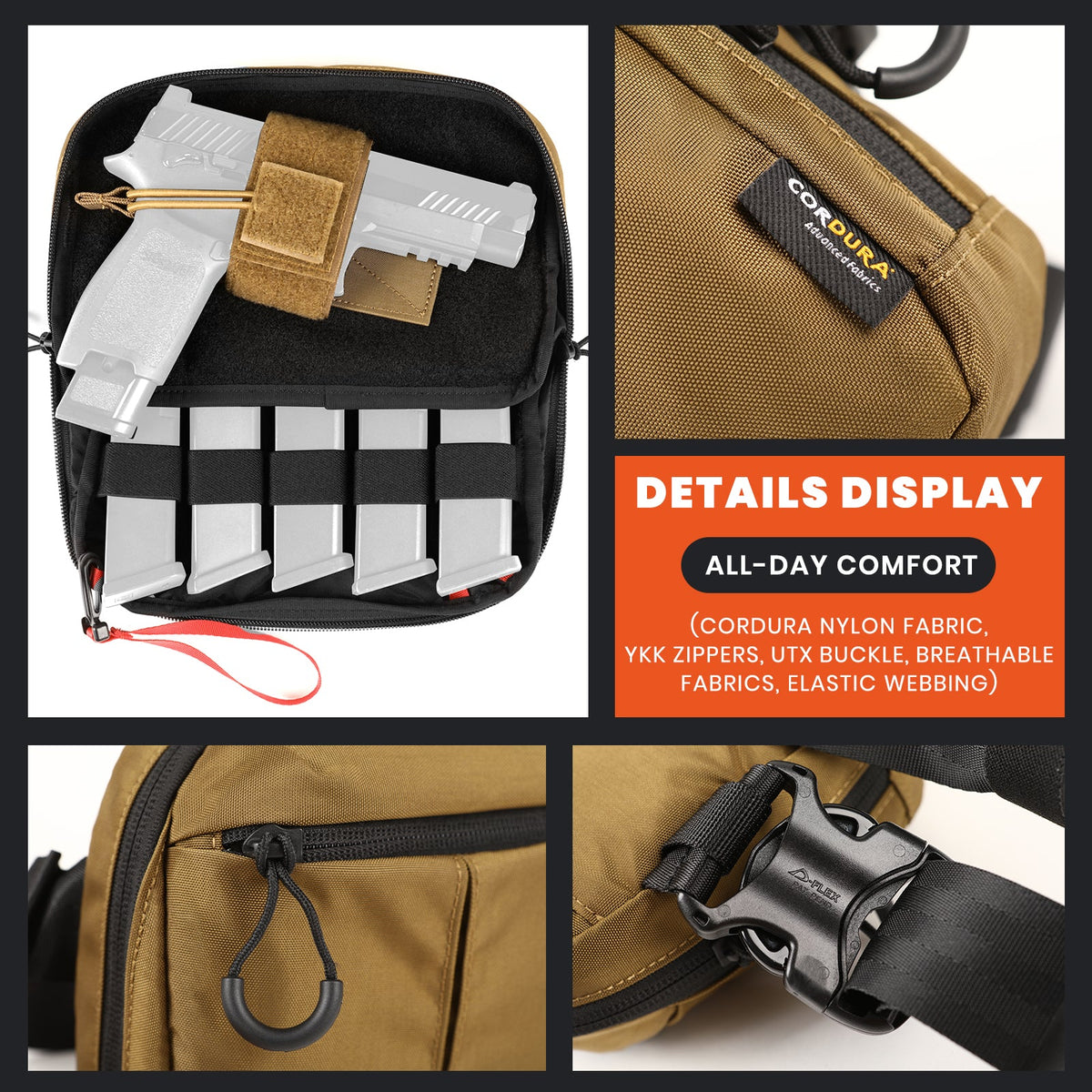 VOTAGOO®  Tactical Concealed Carry Sling Bag