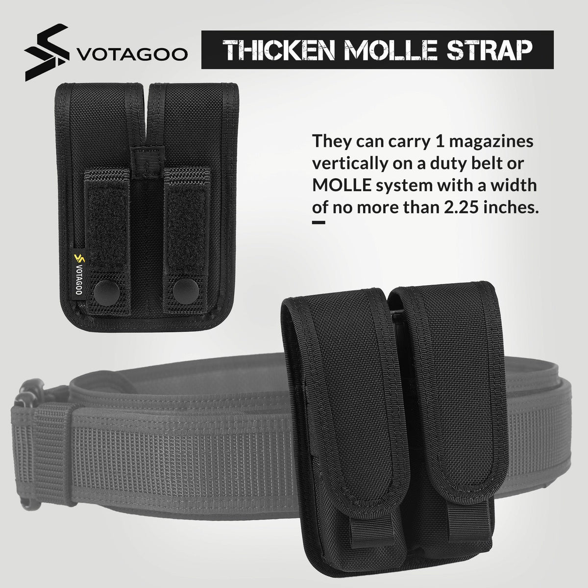 VOTAGOO® Single Double Nylon Mag Pouch