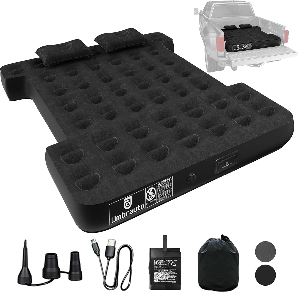 5.5-5.8ft | 6-6.5ft Toyota Short Truck Bed Air Mattress 1.0