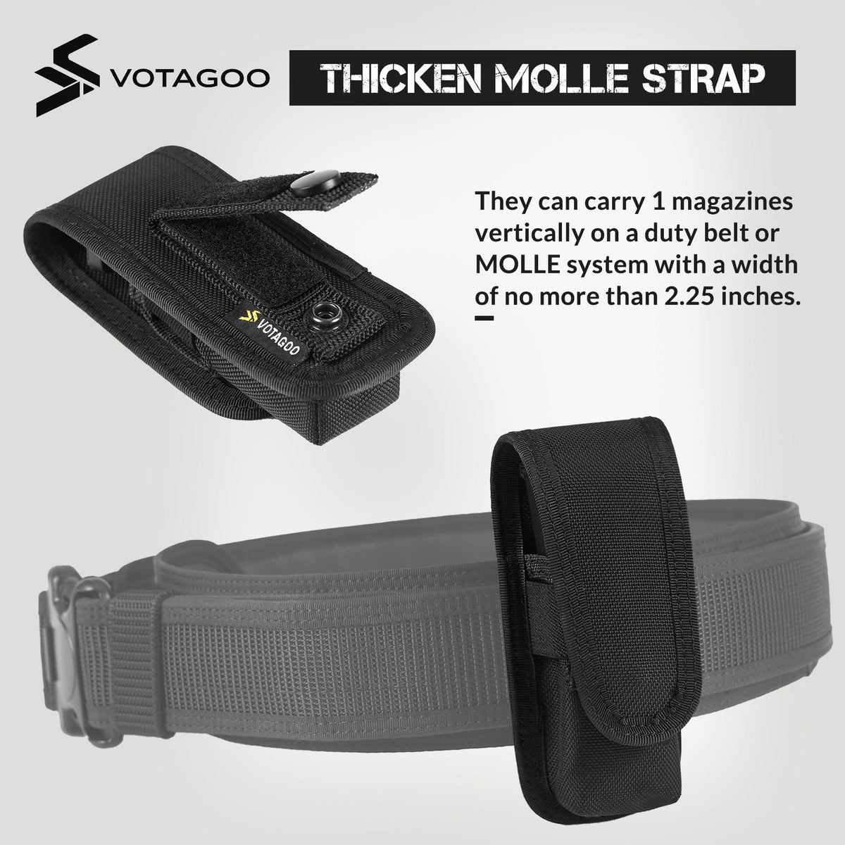 VOTAGOO® Single Double Nylon Mag Pouch