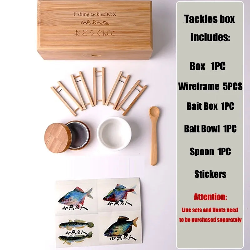 Handmade Bamboo MicroFishing Tackles Box