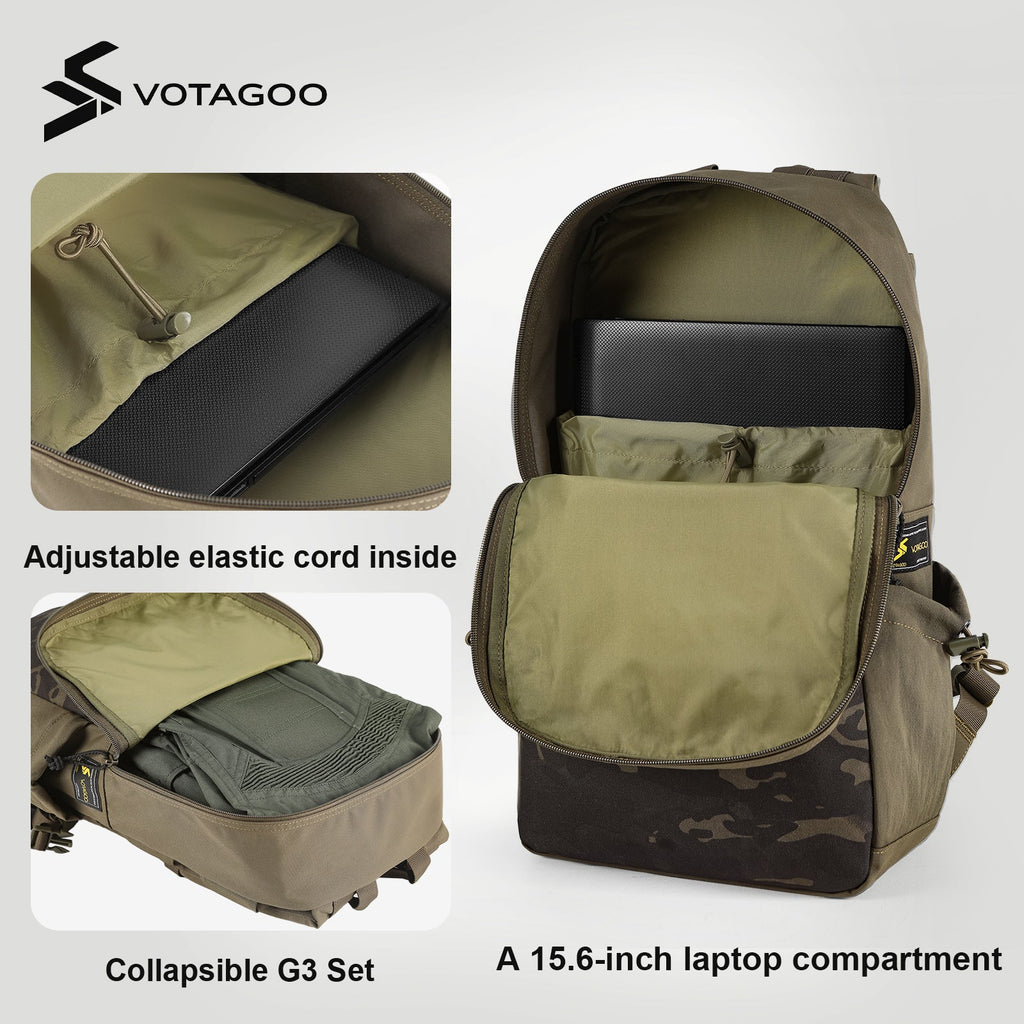 VOTAGOO® Tactical Backpack with Carbon Frame