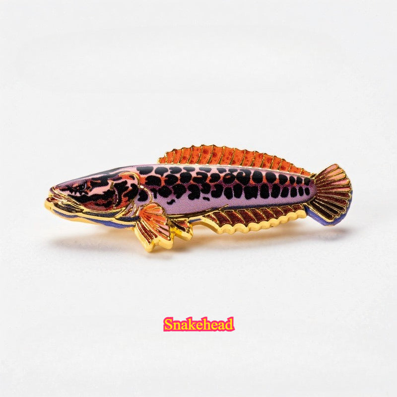 Fishing Fish Enamel for the Fishing Lover