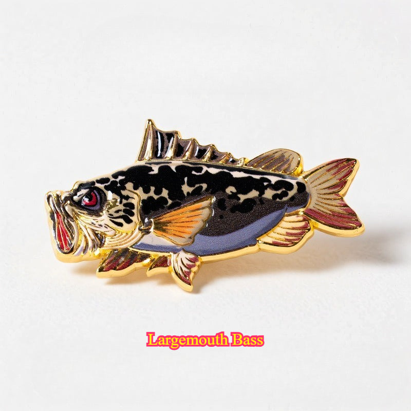 Fishing Fish Enamel for the Fishing Lover