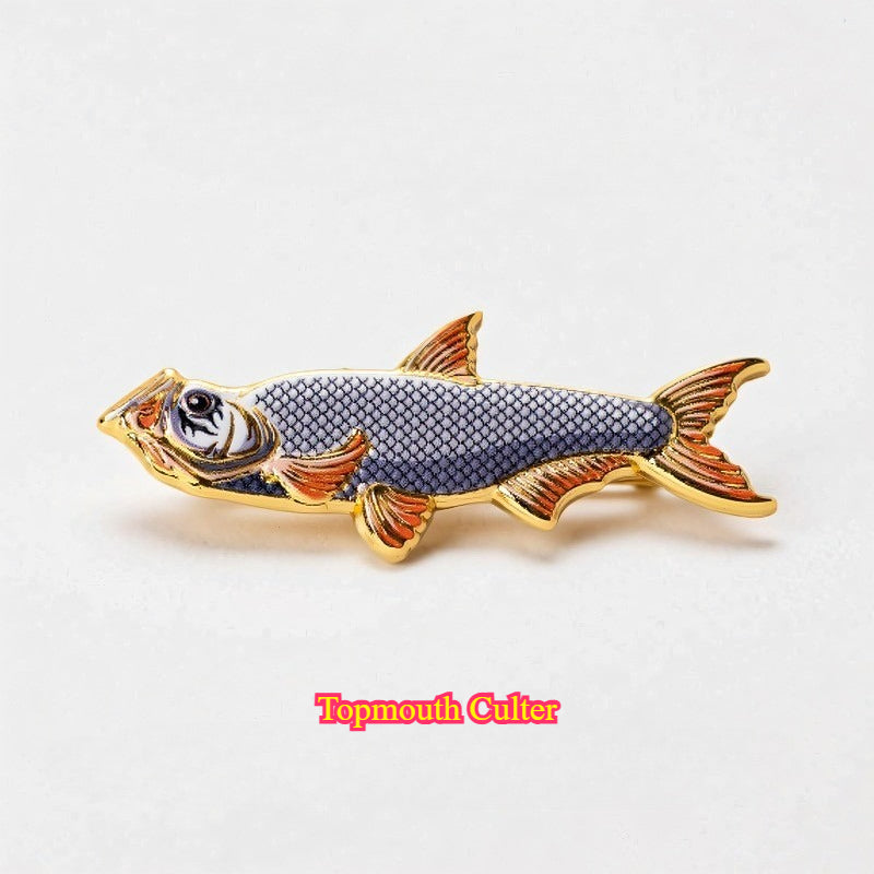 Fishing Fish Enamel for the Fishing Lover