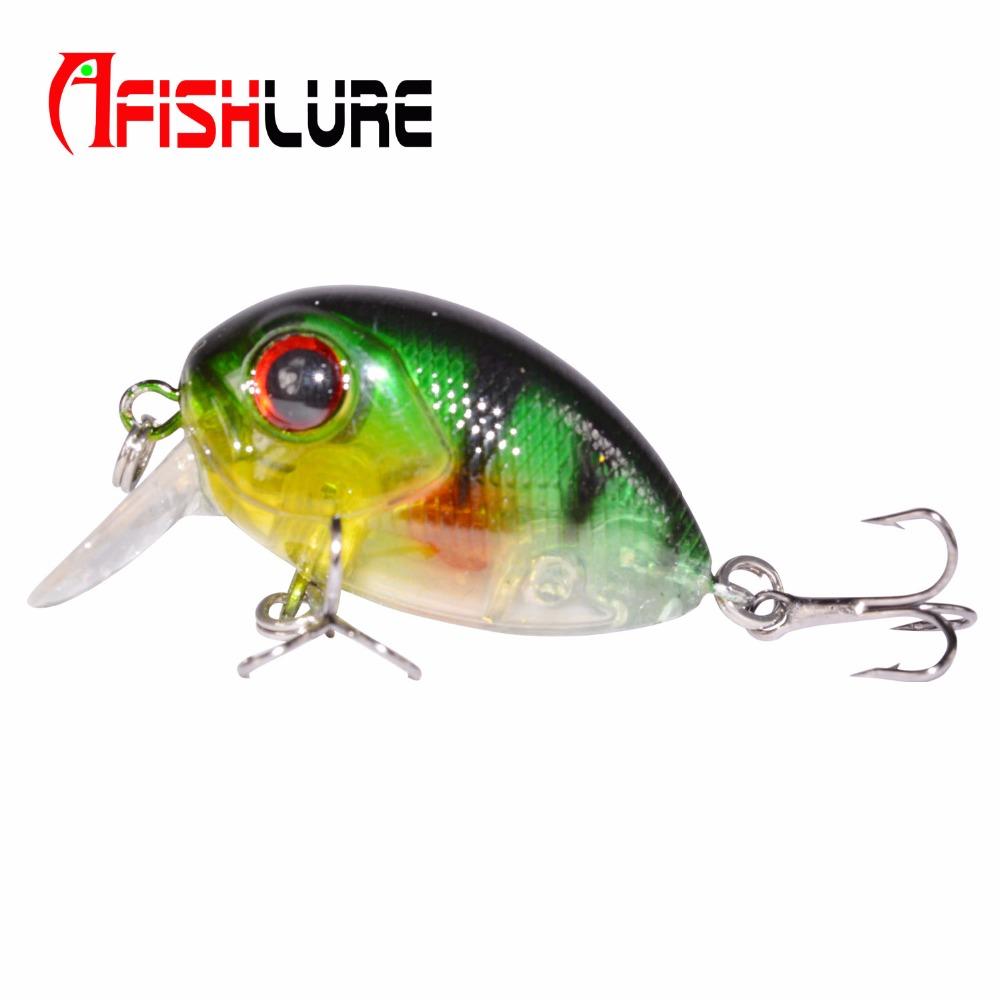 AFISHLURE  36mm 3.5g Crank Bait Hard Plastic Artificial Fishing Lure Fake carp Pesca  Wobbler Leurre Peche  Isca