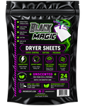 Black Magic Unscented Dryer Sheets