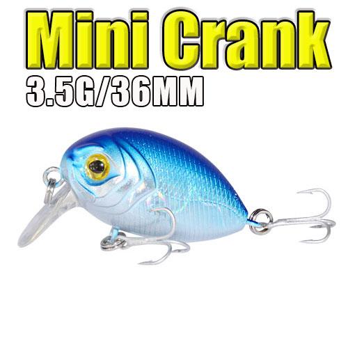 AFISHLURE  36mm 3.5g Crank Bait Hard Plastic Artificial Fishing Lure Fake carp Pesca  Wobbler Leurre Peche  Isca