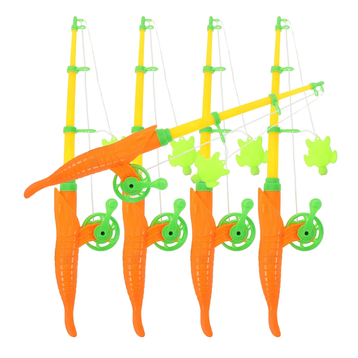 5pcs Children's Fishing Rod Set – Educational Toddler Toys, Reusable Magnetic Poles for Kids Playset