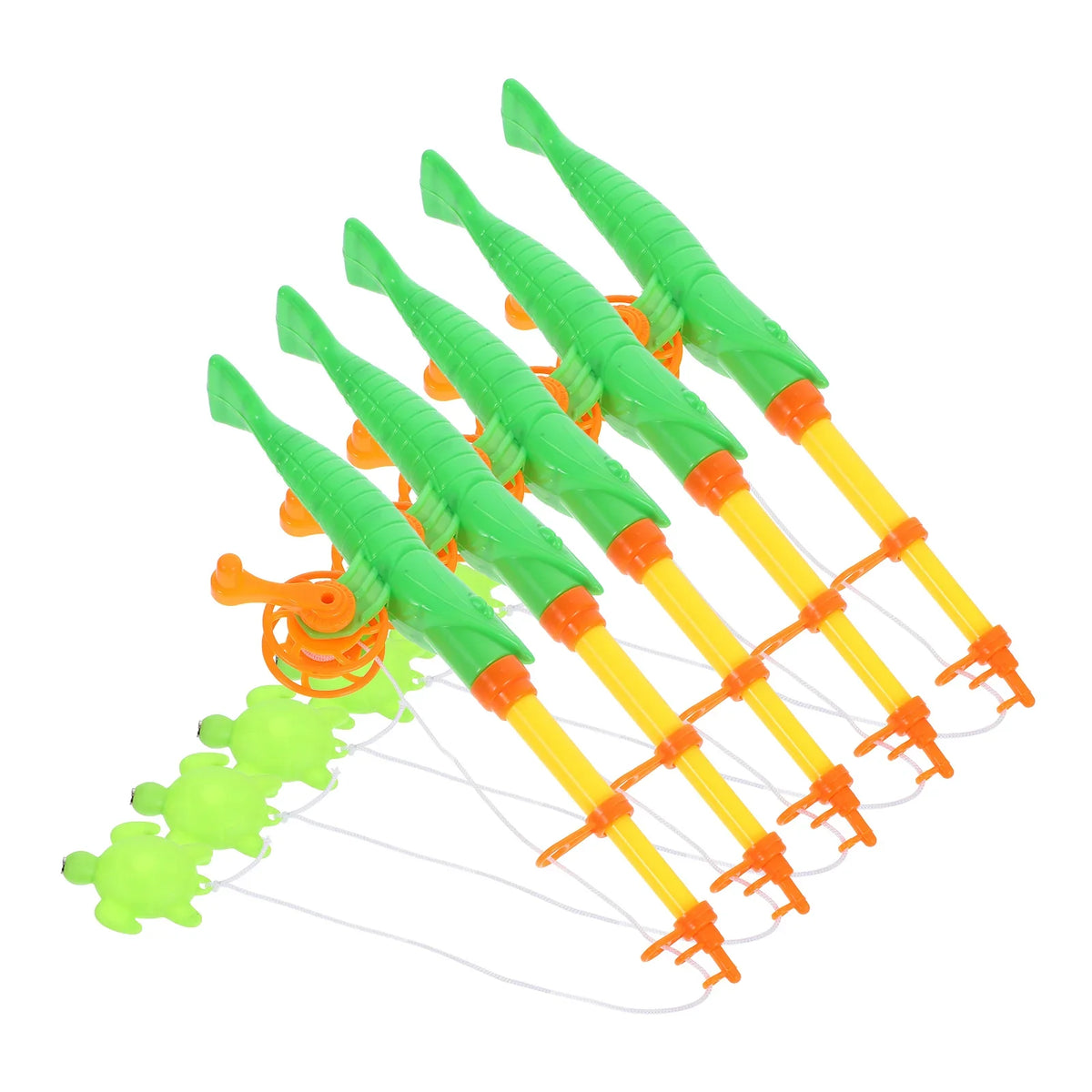 5pcs Children's Fishing Rod Set – Educational Toddler Toys, Reusable Magnetic Poles for Kids Playset