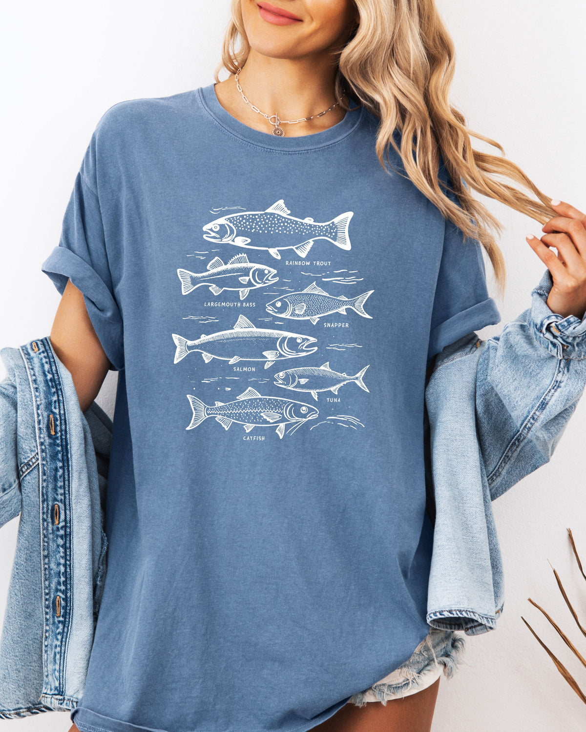Sardines & Salmon Fish Comfort Colors T-Shirt – Nature Outdoor Graphic Tee