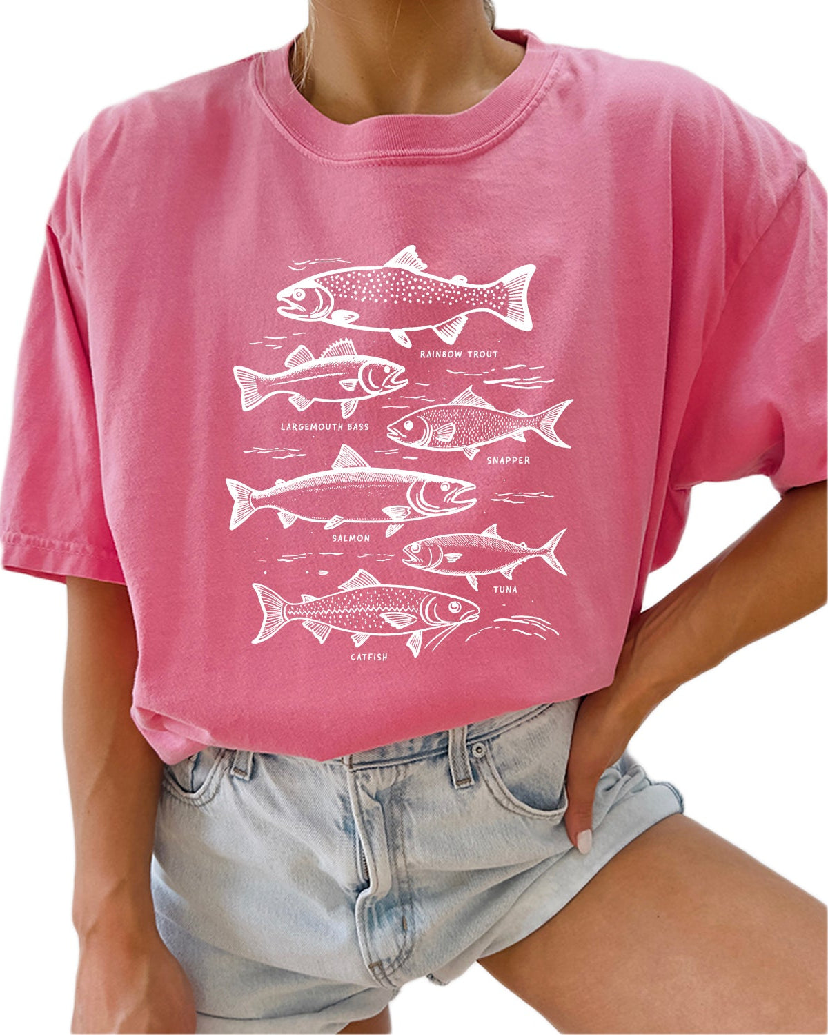 Sardines & Salmon Fish Comfort Colors T-Shirt – Nature Outdoor Graphic Tee