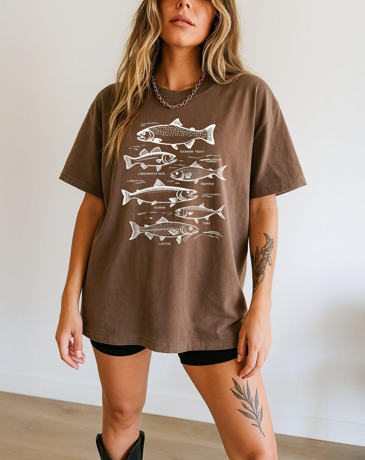 Sardines & Salmon Fish Comfort Colors T-Shirt – Nature Outdoor Graphic Tee