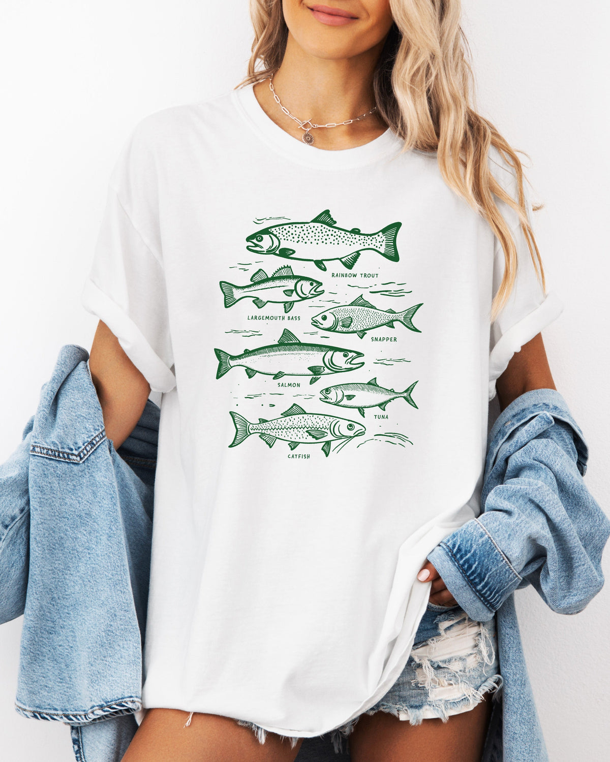 Sardines & Salmon Fish Comfort Colors T-Shirt – Nature Outdoor Graphic Tee