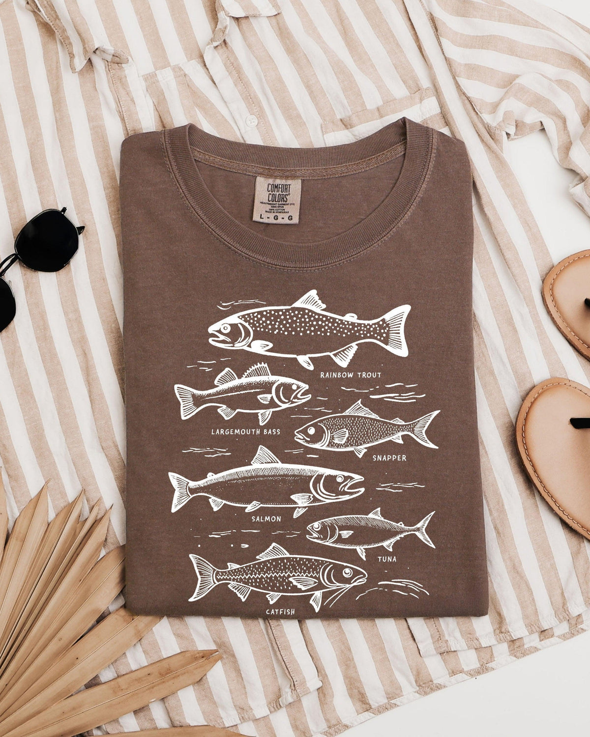 Sardines & Salmon Fish Comfort Colors T-Shirt – Nature Outdoor Graphic Tee