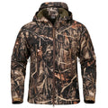 Men’s Camouflage Tactical Softshell Jacket – Waterproof Fleece Hooded Coat for Hunting & Outdoor Adventures