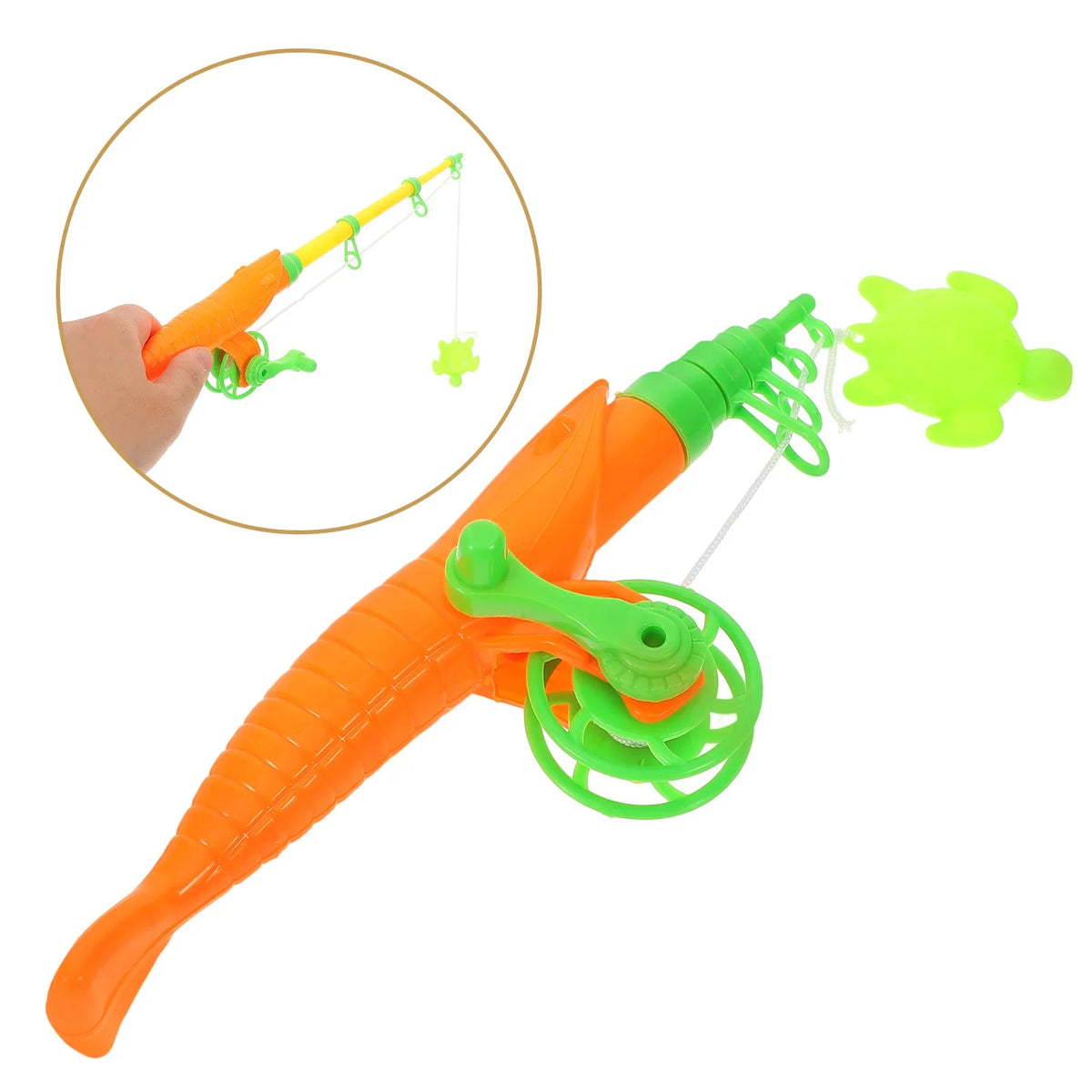 5pcs Children's Fishing Rod Set – Educational Toddler Toys, Reusable Magnetic Poles for Kids Playset
