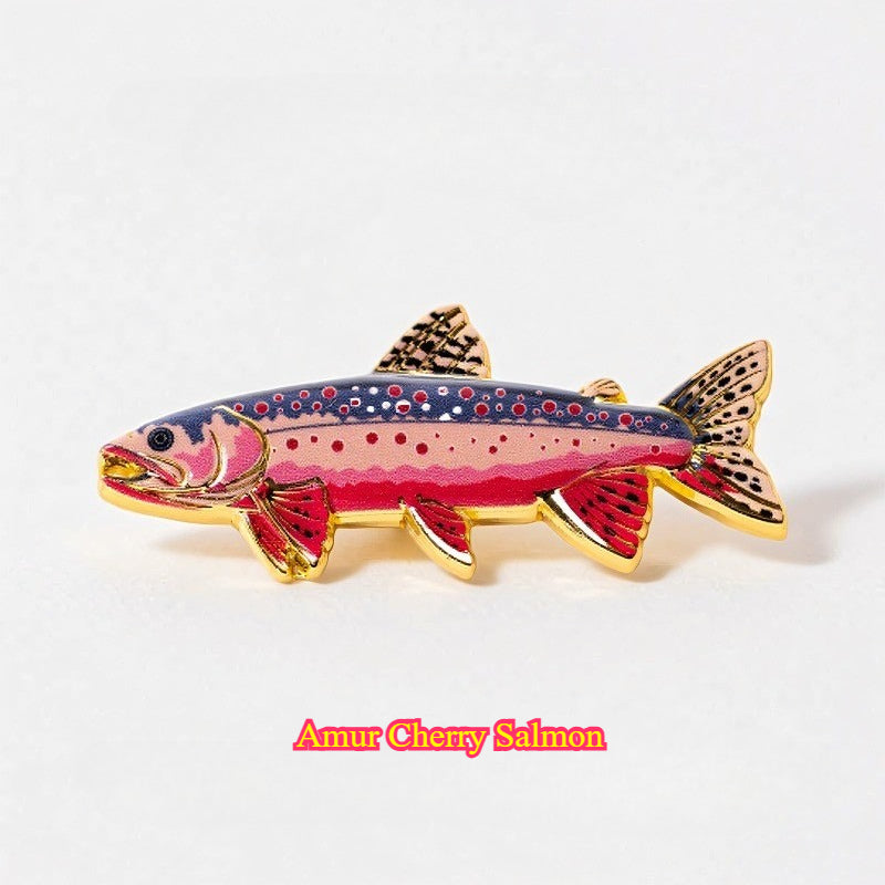 Fishing Fish Enamel for the Fishing Lover