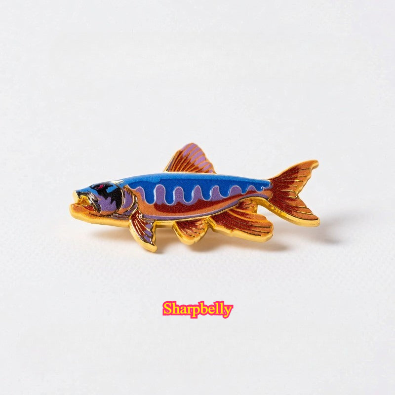 Fishing Fish Enamel for the Fishing Lover