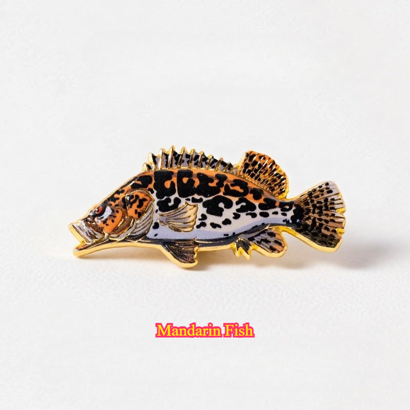 Fishing Fish Enamel for the Fishing Lover