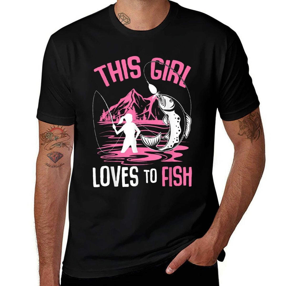 This Girl Loves To Fish Fishing Girls  Classic T-Shirt