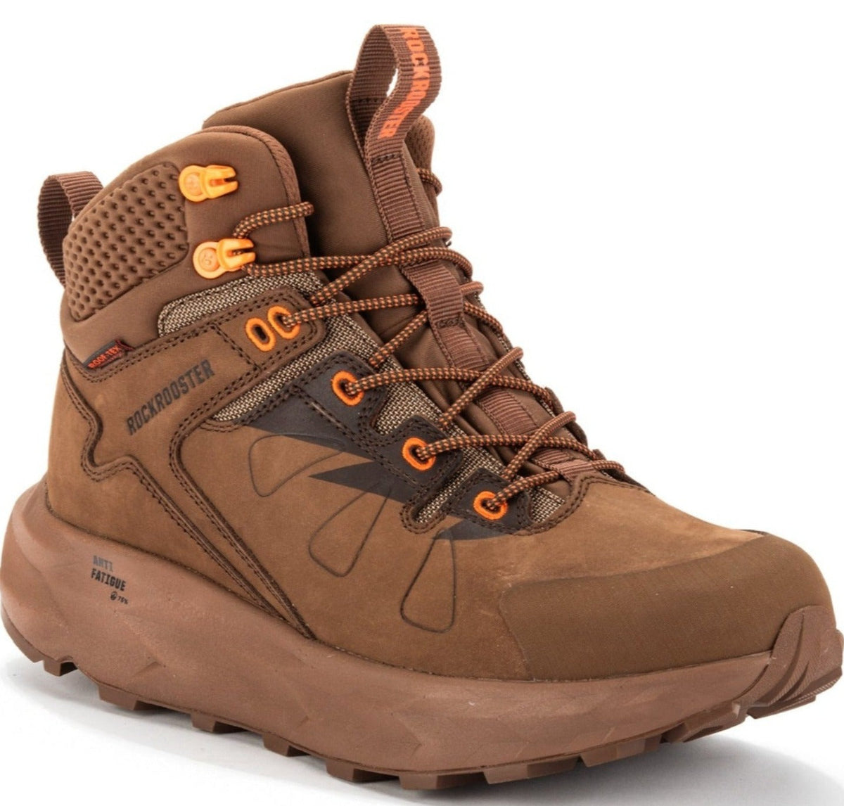 ROCKROOSTER Farmington Brown 6 Inch Waterproof Boots with VIBRAM® Outsole  OC21031
