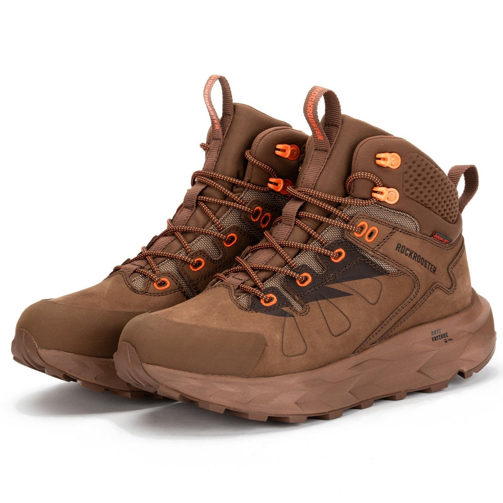 ROCKROOSTER Farmington Brown 6 Inch Waterproof Boots with VIBRAM® Outsole  OC21031